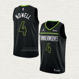 Maglia Jaylen Nowell NO 4 Minnesota Timberwolves Statement 2022-23 Nero