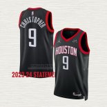 Maglia Josh Christopher NO 9 Houston Rockets Statement 2023-24 Nero