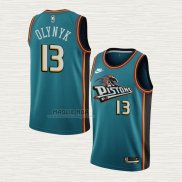 Maglia Kelly Olynyk NO 13 Detroit Pistons Classic 2022-23 Verde