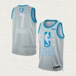 Maglia Kevin Durant NO 7 Brooklyn Nets All Star 2022 Grigio