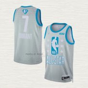 Maglia Kevin Durant NO 7 Brooklyn Nets All Star 2022 Grigio