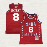 Maglia Kobe Bryant NO 8 All Star 2003 Hardwood Classics Rosso