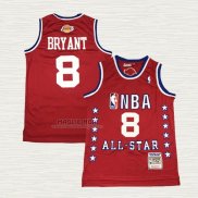 Maglia Kobe Bryant NO 8 All Star 2003 Hardwood Classics Rosso