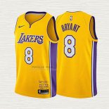 Maglia Kobe Bryant NO 8 Los Angeles Lakers Retirement 2017-18 Or