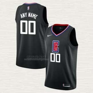 Maglia Los Angeles Clippers Personalizzate Statement Nero