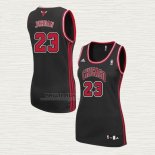 Maglia Michael Jordan NO 23 Donna Chicago Bulls Nero