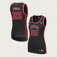 Maglia Michael Jordan NO 23 Donna Chicago Bulls Nero