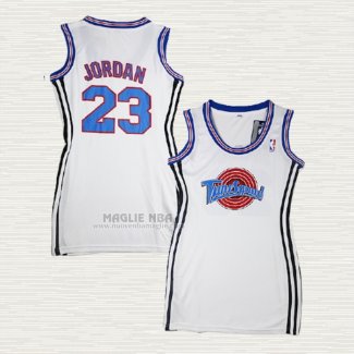 Maglia Michael Jordan NO 23 Donna Tune Squad Bianco