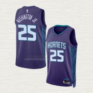 Maglia P.J. Washington JR. NO 25 Charlotte Hornets Statement 2022-23 Viola