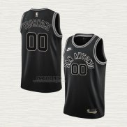 Maglia San Antonio Spurs Personalizzate Classic 2022-23 Nero