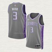 Maglia Terence Davis NO 3 Sacramento Kings Citta 2022-23 Grigio