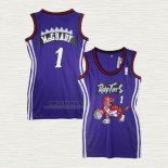 Maglia Tracy McGrady NO 1 Donna Toronto Raptors Viola