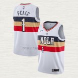 Maglia Zion Williamson NO 1 New Orleans Pelicans Earned 2019-20 Bianco