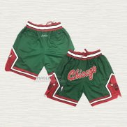 Pantaloncini Chicago Bulls Just Don 2019 Verde