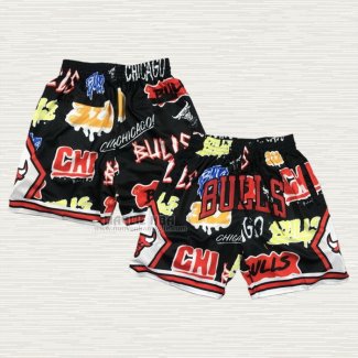 Pantaloncini Chicago Bulls Just Don Slap Sticker Nero