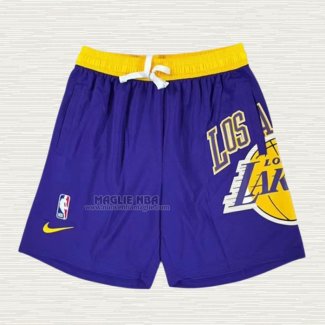 Pantaloncini Los Angeles Lakers Just Don Big Logo Viola