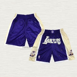 Pantaloncini Los Angeles Lakers Just Don Hall of Fame Viola