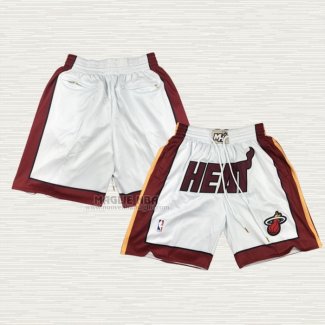 Pantaloncini Miami Heat Just Don Rosso Bianco