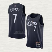 Maglia Amir Coffey NO 7 Los Angeles Clippers Citta 2023-24 Blu