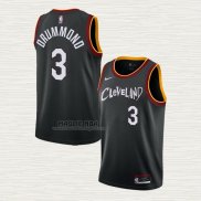 Maglia Andre Drummond NO 3 Cleveland Cavaliers Citta 2020-21 Nero