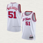 Maglia Boban Marjanovic NO 51 Houston Rockets Citta 2023-24 Bianco