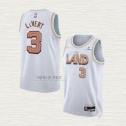 Maglia Caris Levert NO 3 Cleveland Cavaliers Citta 2022-23 Bianco