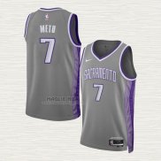 Maglia Chimezie Metu NO 7 Sacramento Kings Citta 2022-23 Grigio