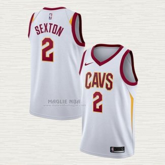 Maglia Collin Sexton NO 2 Cleveland Cavaliers Association Bianco