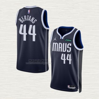 Maglia Davis Bertans NO 44 Dallas Mavericks Statement 2022-23 Blu