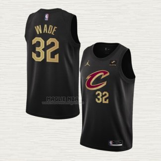 Maglia Dean Wade NO 32 Cleveland Cavaliers Statement 2022-23 Nero