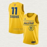 Maglia Domantas Sabonis NO 11 Indiana Pacers All Star 2021 Or