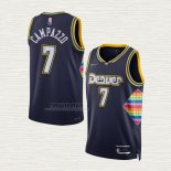 Maglia Facundo Campazzo NO 7 Denver Nuggets Citta 2021-22 Blu