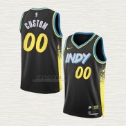 Maglia Indiana Pacers Personalizzate Citta 2023-24 Nero