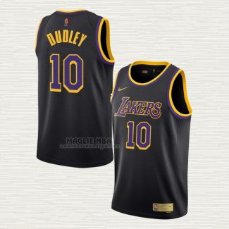 Maglia Jared Dudley NO 10 Los Angeles Lakers Earned 2020-21 Nero