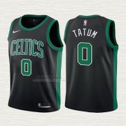 Maglia Jayson Tatum NO 0 Bambino Boston Celtics 2017-18 Nero