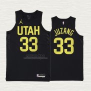 Maglia Johnny Juzang NO 33 Utah Jazz Statement 2022-23 Nero