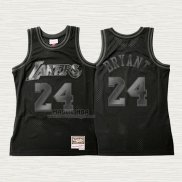 Maglia Kobe Bryant NO 24 Los Angeles Lakers Hardwood Classics Nero