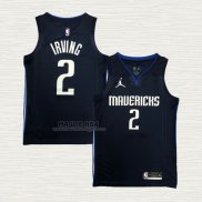 Maglia Kyrie Irving NO 2 Dallas Mavericks Statement 2019-20 Blu