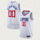 Maglia Los Angeles Clippers Personalizzate Association 2020-21 Bianco