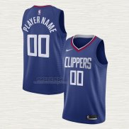 Maglia Los Angeles Clippers Personalizzate Icon 2020-21 Blu