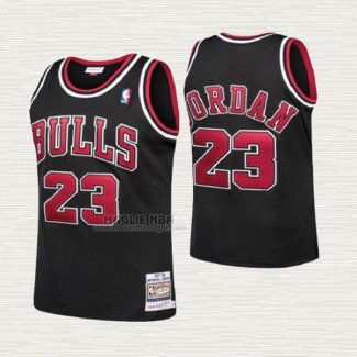 Maglia Michael Jordan NO 23 Bambino Chicago Bulls Throwback Nero