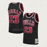 Maglia Michael Jordan NO 23 Chicago Bulls Throwback Nero