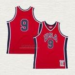 Maglia Michael Jordan NO 9 USA 1984 Rosso