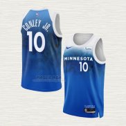 Maglia Mike Conley JR. NO 10 Minnesota Timberwolves Citta 2023-24 Blu