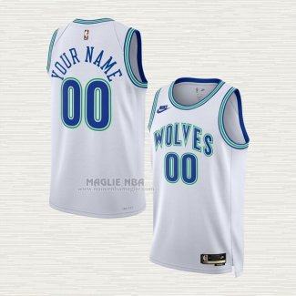 Maglia Minnesota Timberwolves Personalizzate Classic 2023-24 Bianco