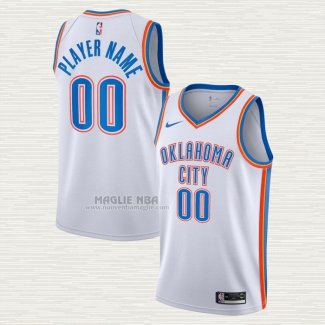 Maglia Oklahoma City Thunder Personalizzate Association 2020-21 Bianco