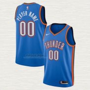 Maglia Oklahoma City Thunder Personalizzate Icon Blu