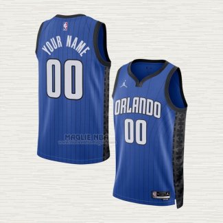 Maglia Orlando Magic Personalizzate Statement 2022-23 Blu