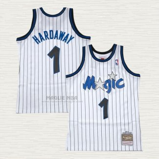 Maglia Penny Hardaway NO 1 Orlando Magic Hardwood Classics Throwback Bianco