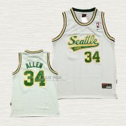 Maglia Ray Allen NO 34 Seattle SuperSonics Historic Bianco